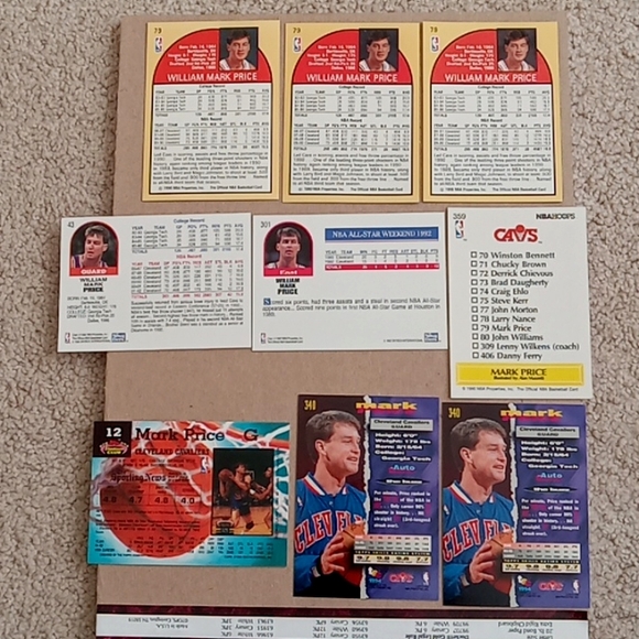Lot of 36 Mark Price Cleveland Cavs basketball cards - Picture 16 of 16